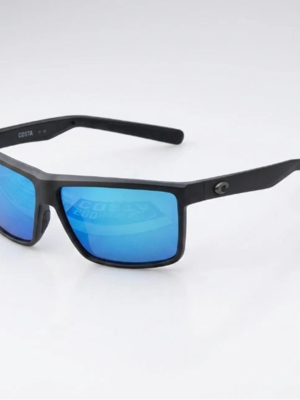 Costa Blue Mirror Sunglasses with Black Frame - Picture 9 of 9